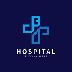 Health logo with initial letter B D, DB, B D logo designs concept. Medical health-care logo designs template.