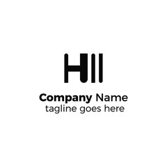 Fototapeta premium space h logo design vector illustration