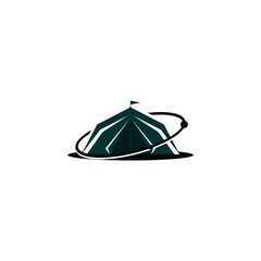 Illustration Vector Graphic of Camp Planet Logo. Perfect to use for Recreation or Outdoor Camping Store
