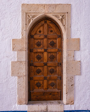 old wooden door