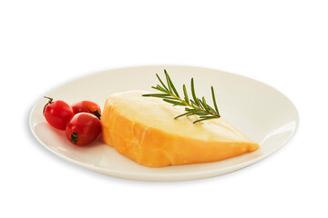 gouda cheese with rosemary and tomatoes