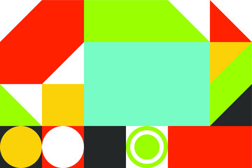 Obraz premium Simple geometric design, vector background.