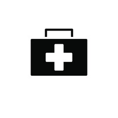 Illustration Vector graphic of first aid box icon template