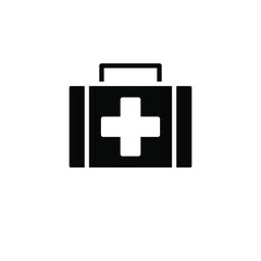 Illustration Vector graphic of first aid box icon template