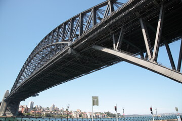 View of Sydney Cityscape and Harbor Bridge Australia