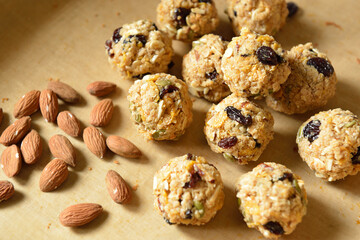 Fresh Healthy organic energy balls handmade. Athlete food. and food for Health lovers.
