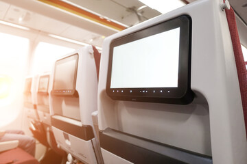 airplane interior seat chairs  with LED screen
