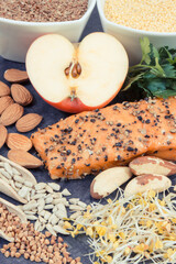 Best nutritious food for healthy thyroid. Natural eating containing vitamins