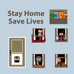 COVID-19 pandemic: Stay home save lives
