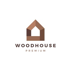 wood house timber panel wall facade decking wpc vinyl hpl logo vector icon illustration
