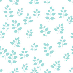 Blossom Floral pattern in the blooming botanical Motifs scattered random. Seamless vector texture. For fashion prints. Printing with in hand drawn style light blue background - 362108260