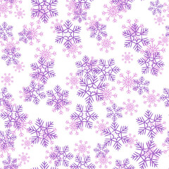 Colorful cute christmas elements seamless pattern background