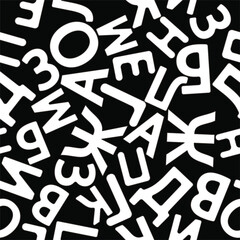 alphabet seamless pattern