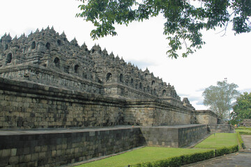 Fototapeta na wymiar Borobudur Temple Indonesia, Magelang, Central Java, Indonesia