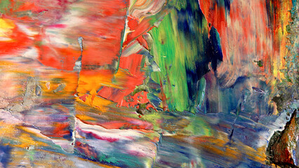 Colorful abstract background wallpaper. Modern motif visual art.  Mixtures of oil paint. Trendy...