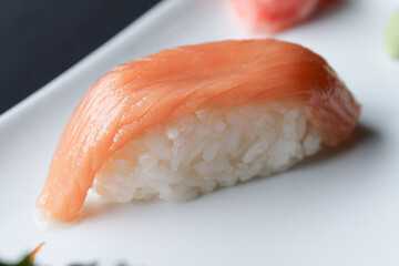 sushi with salmon