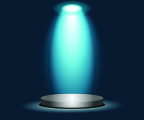 advertising,white, blue, highlight, spotlight, outstanding, show, stage, ufo, advertising