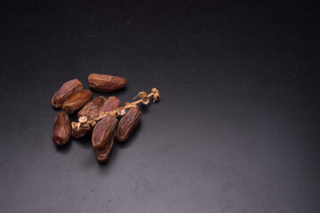 Ramadan concept photography with dry dates fruit
