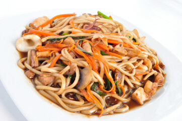 spaghetti with seafood