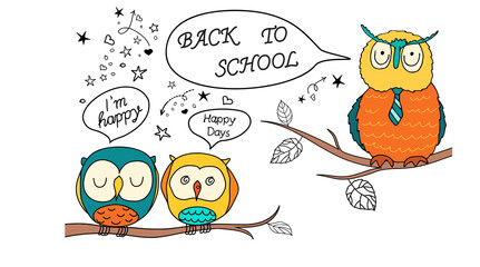 Mathematical equations and formulas on the tree. Back to school.