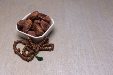 Ramadan conceptual photography,with beads and the Holy Quran
