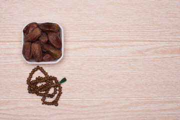 Ramadan conceptual photography,with beads and the Holy Quran