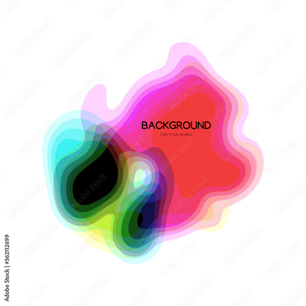 Poster abstract modern graphic elements. gradient abstract banners with flowing liquid shapes. template for