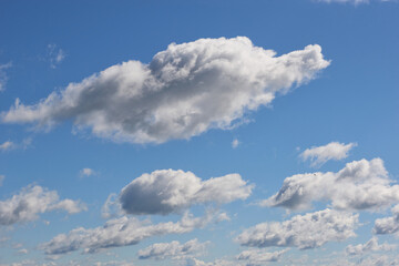 Blue sky background with clouds