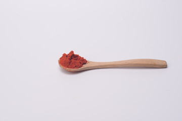 Chili powder isolated over grey background
