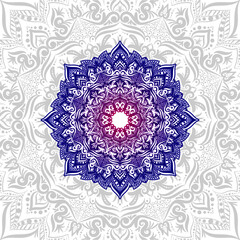 round ornamental round lace pattern, mandala design