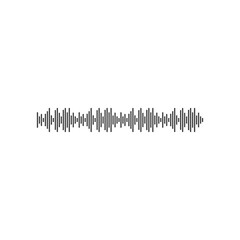 sound wave ilustration logo vector