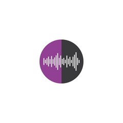 sound wave ilustration logo vector