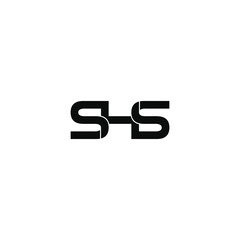 shs letter original monogram logo design