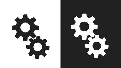 Setting icon Sign Isolated on white background