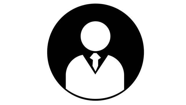 User avatar icon, sign, profile symbol
