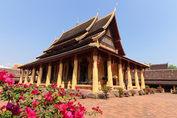 Fototapeta premium Wat Si Saket is a Buddhist monastery in Vientiane, Laos