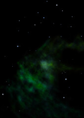 Star field in space and a nebulae.