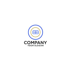 Creative Minimalist Solid Letter BB Iconic Logo Design Using Letters B B