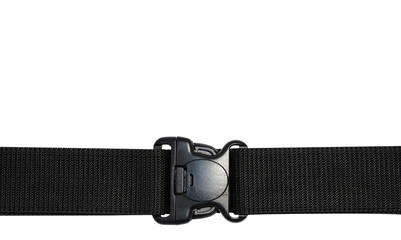 Black side release acculoc buckle plastic clasp quick nylon belt rope lock strap large detailed...