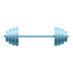 Barbell icon. Cartoon of barbell vector icon for web design isolated on white background