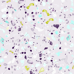 Terrazzo Texture Vector. Flooring Seamless Pattern