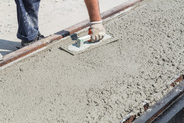 Heavy work for a construction worker on the site.