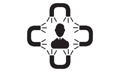 Customer attracting icon. vector graphics 