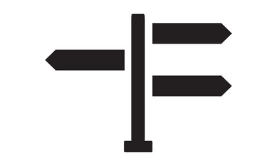 Direction sign icon. vector graphics 