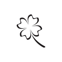 Clover leaf logo design template