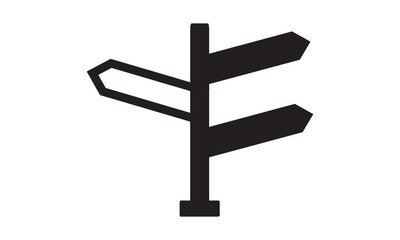 Direction sign icon. vector graphics 