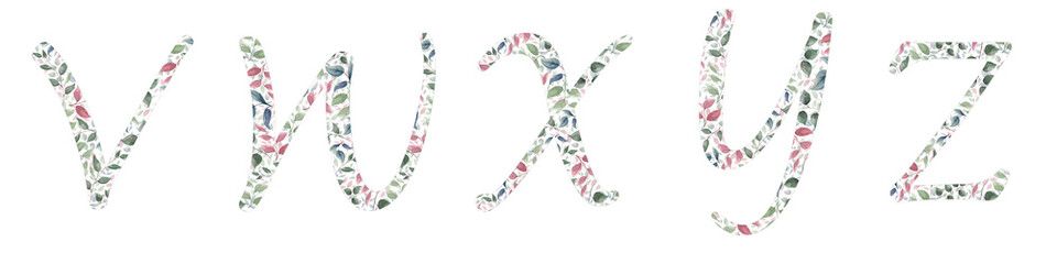 Capital letters for text design, holiday cards, decor and design of text messages, wedding invitations.