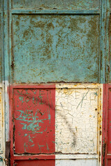 old rusty metal door