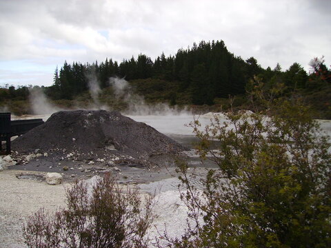 Mud Volcano & Sulpher Pools, Hells Gate Rotorua NZ