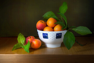 oranges in a basket fruit food frech still live